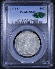 1941-S Mezzo Dollaro Liberty