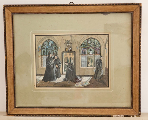 Quadro acquerello cartone - su,