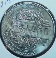 50 pesos 1982 Coyolxauhqui