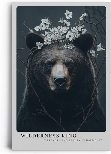 Orso fiore maestoso - orso, in