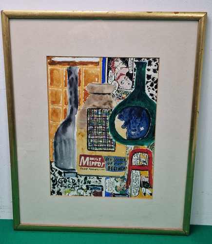 Quadro acquerello astratto