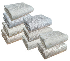 Copriletto matrimoniale trapuntato primaverile trapuntino jacquard estivo 100gr