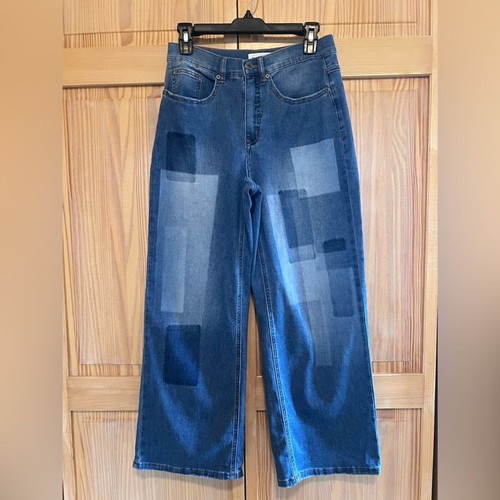 Jeans tribali patchwork vita
