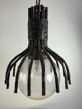 Lampadario brutalista modello simile ad un ragno, design italiano, anni '70