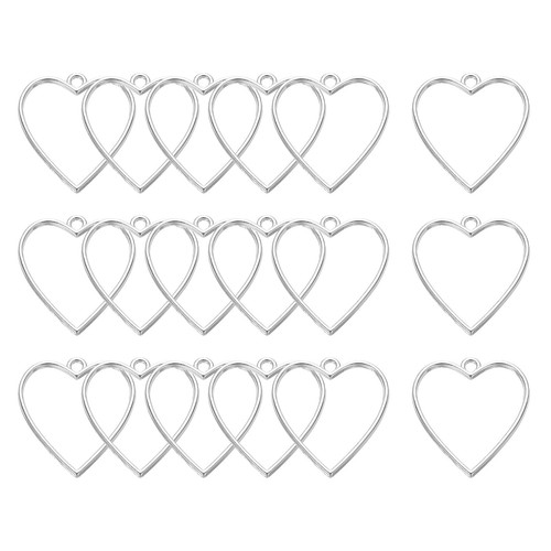 36pcs cuori resina con - resina,