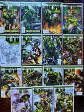 Lotto fumetti Hulk guerra mondiale, 15 numeri, quasi nuovi, Marvel, varianti.