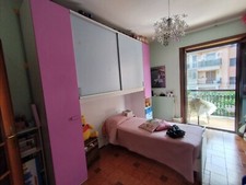 Cameretta letto singolo completa di armadio rosa e celeste