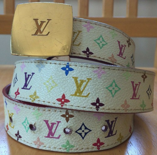 Cintura monogramma multicolore