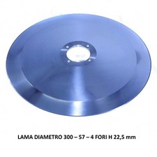 LAMA ACCIAIO per AFFETTATRICE 30 cm - LAMA 300 - 57 - 4 - 254 h. 22,5 - SIRMAN