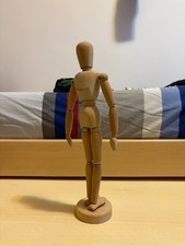 Manichino da Disegno da 30,5 cm Manichino Legno con Supporto - Manichino