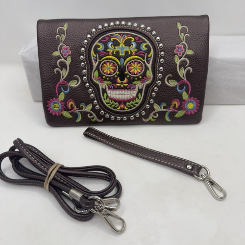 Portafoglio pochette teschio