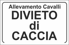 CARTELLO SEGNALETICO -