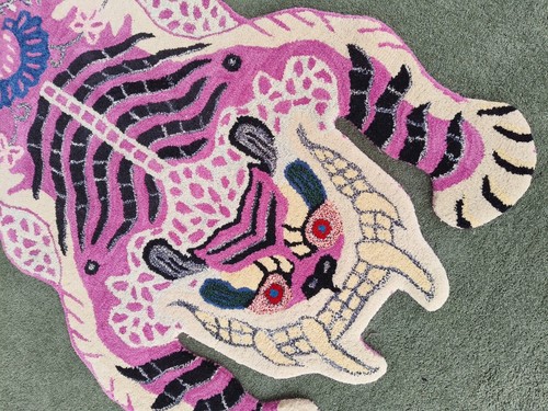 Tappeto tigre tibetana - , rosa