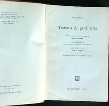 TRATTATO DI PSICHIATRIA BLEULER EUGEN FELTRINELLI 1967
