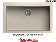 Lavello cucina Nemo Mix cm 79x50 1 vasca / vascone  Avena Rosa del Deserto