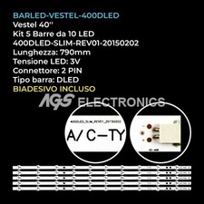 KIT 5 BARRE STRIP LED TV