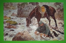 Cartolina - Croce Rossa italiana - illustrata pittore T. Cascella - 1915 ca.