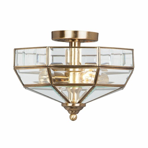 Plafoniera hesu antico ottone - antico,