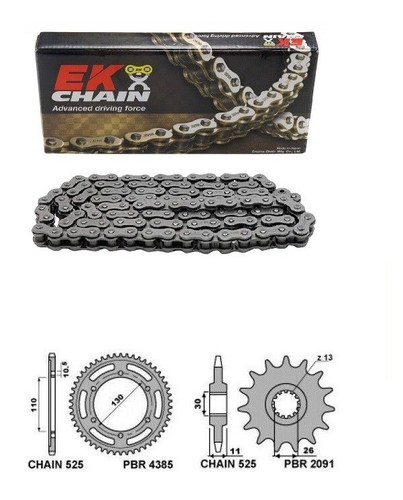 Kit trasmissione yamaha tracer - kit,