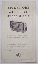 Ricevitore Geloso Super G-77 R. 6 valvole  4 gamme d'onda 8 watt Ca. 1948  Radio