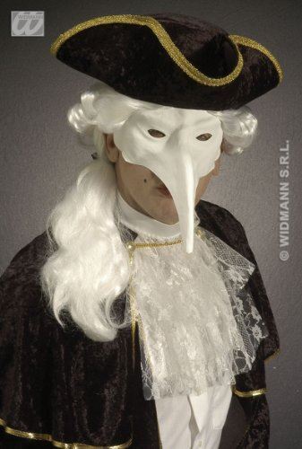 Maschera veneziana bianca - maschera, da