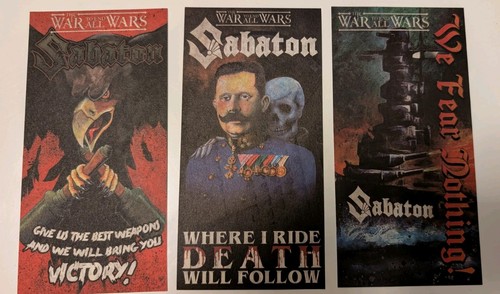 Sabaton flyer von der tour - der,