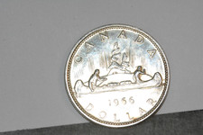 Canada moneta in argento un dollaro 1966- Canoa FDC
