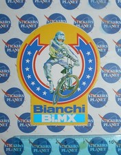 ADESIVO STICKER VINTAGE AUTOCOLLANT AUFKLEBER ORIGINAL CROSS BIANCHI BI.MX