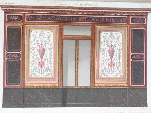 Superba grande litografia xix - grande,