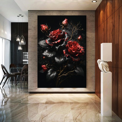 Fiori rossi lusso - fiori, quadro