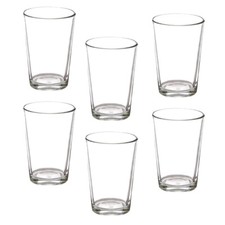 Set 6 bicchieri acqua in vetro