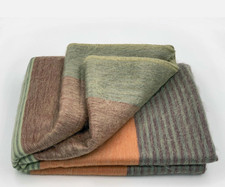Nuova COPERTA PLAID LANA LAMA