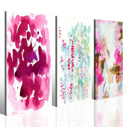 Quadri fiori pink floreal - pink,