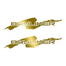 Set 2 decalcomanie in vinile per scafo barca Bayliner, adesivo paraurti. Spedizione gratuita