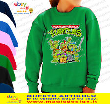 Teenage Mutant Ninja Turtles TARTARUGHE NINJIA  FELPA RAGLAN GIROCOLLO BAMBINO
