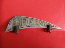 Gilera 125 Fregio Tagliavento Badge Logo Originale Vintage anni 40-50 Bifacciale