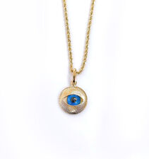 Collana con Occhio Portafortuna Allah Greco Turco in Oro 18kt 750%