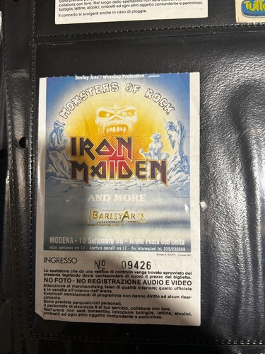 Iron maiden concert ticket - ,