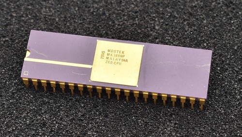 Chip vintage z80 cpu oro - vintage,