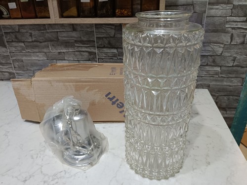 Lampadario cilindrico vetro - lampadario, in