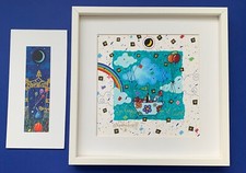 SERIGRAFIA ANDREA AGOSTINI 25x25 NOVEMBRE “ IN VIAGGIO CON IL CUORE” + STAMPA