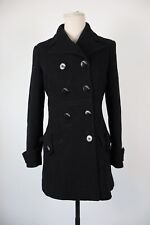 TRUSSARDI JEANS CAPPOTTO LANA GIACCA DONNA 42 WOMAN WOOL COAT VINTAGE CASUAL