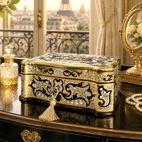Antica scatola boulle francese - scatola,