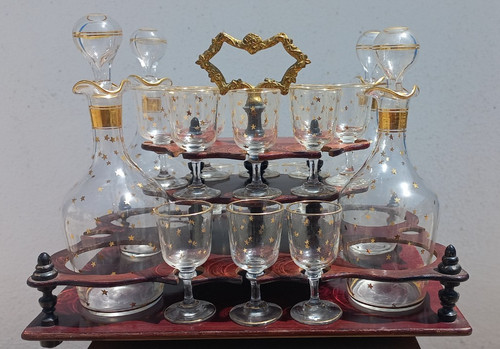 Service cave liqueur verres