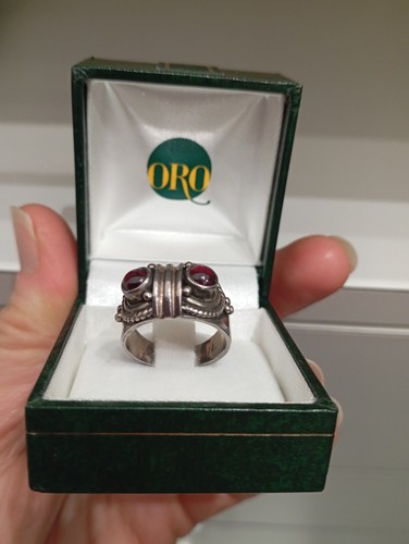 Anello argento e pietre - e,