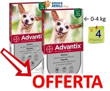 Advantix Bayer 4 pipette per Cani da 0 fino a 4 kg - Antiparassitario 0-4 kg