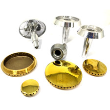 SERIE BRUCIATORI COMPLETI DI SPARTIFIAMMA CUCINA A GAS LOFRA 4 FUOCHI 2 GRANDI