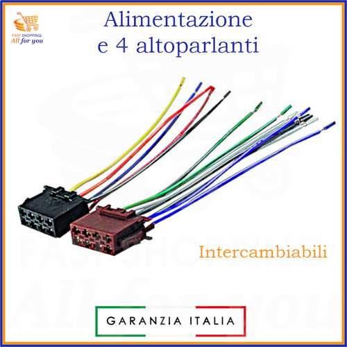 Cavo iso autoradio connettore