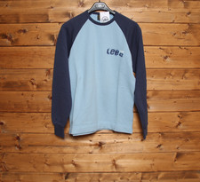 Felpa LEE  tg. M Nuovo (Sa1722) Azzurro Vintage Dead Stock