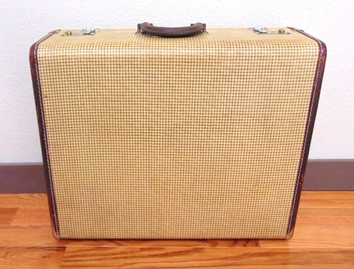 Valigia vintage gialla - , a